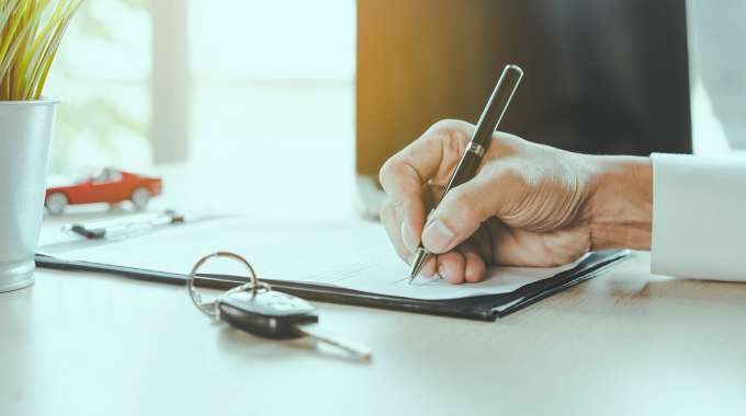 person considering an auto title loan