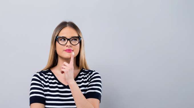 Person skeptical & suspicious of payday loans