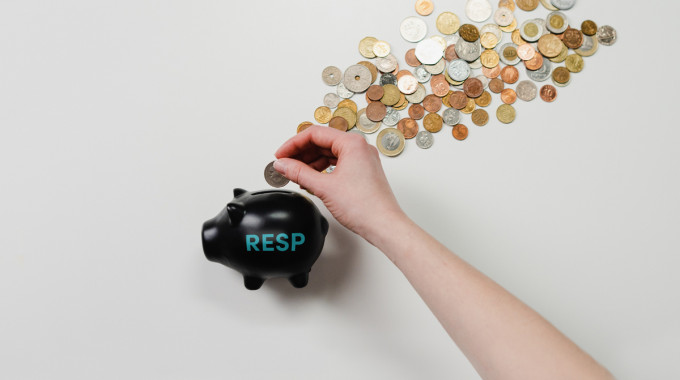 piggy bank symbolizes savings for a child's education