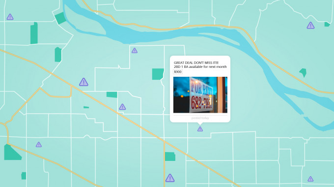 apartment rental sign. is it a scam?