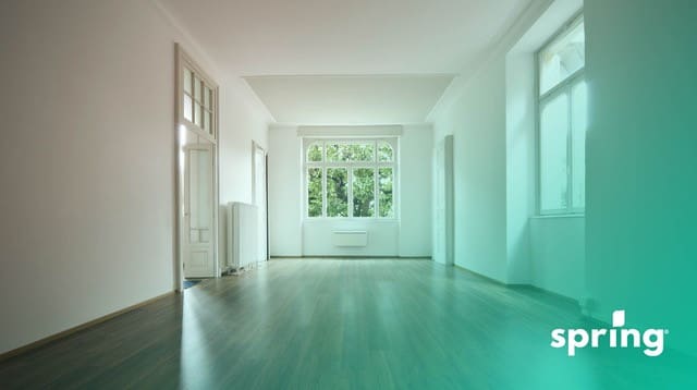 Empty room of a foreclosed house in Canada