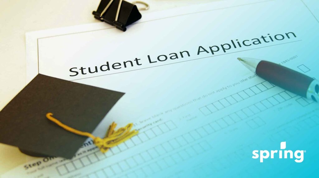 Student loan application form