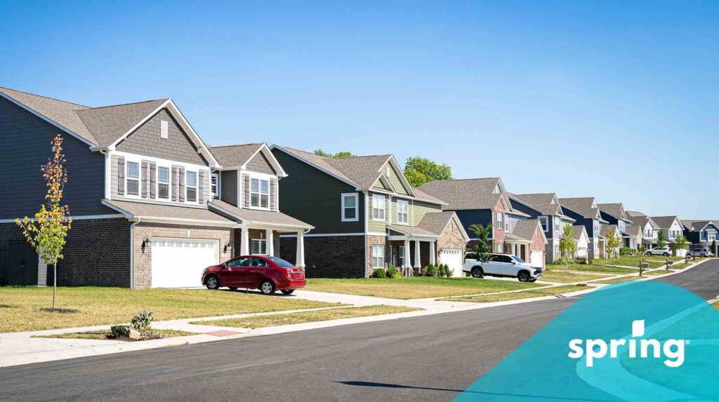 Middle class income homes