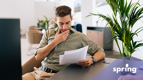 Man doing self-directed investing