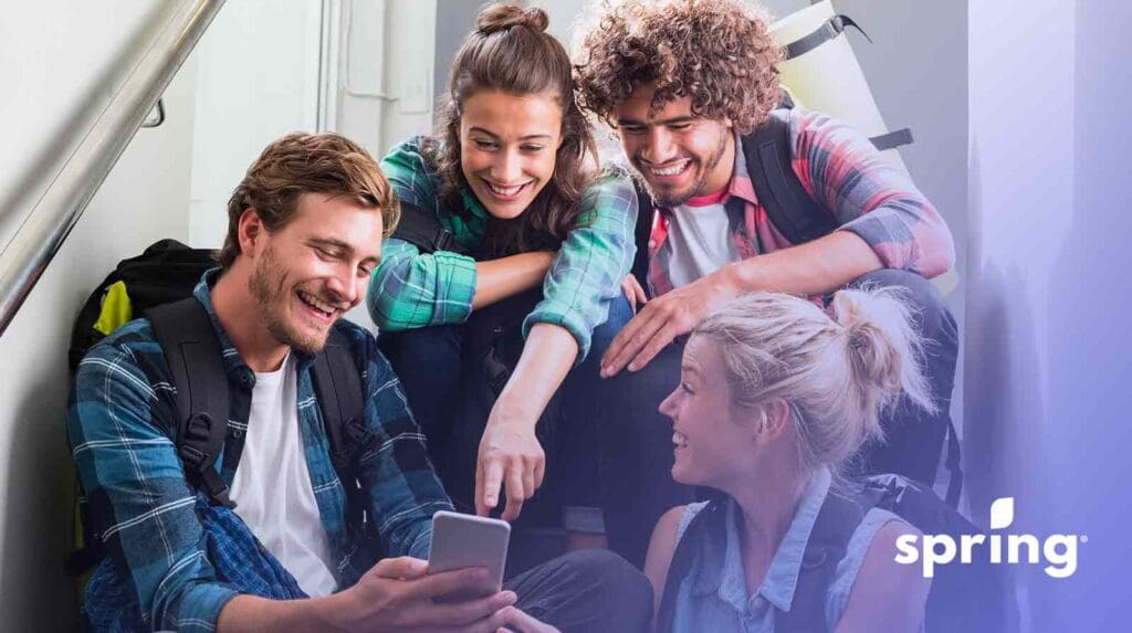 Students using coupons and discounts