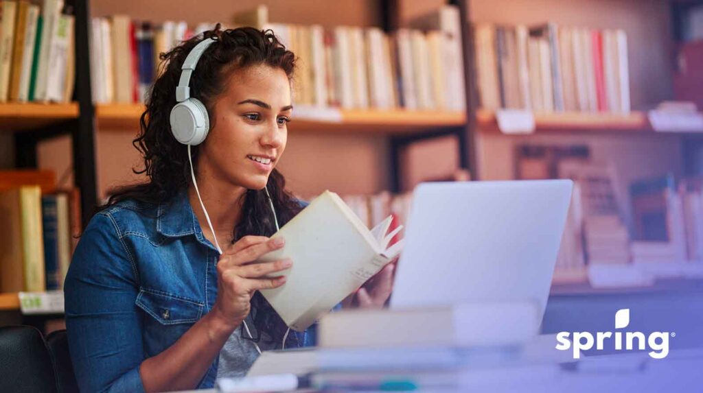 Student researching Canadian tuition tax credit
